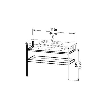 Click here to see Duravit DS988401476 Duravit DS988401476 DuraStyle 44 7/8