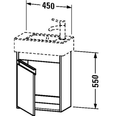 Click here to see Duravit KT6629R4343 Duravit KT6629R4343 Ketho 17 3/4