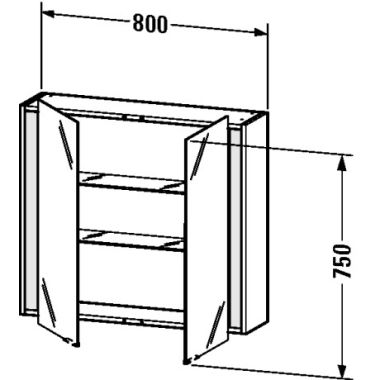 Click here to see Duravit KT753101818 Duravit KT753101818 Ketho 31 1/2