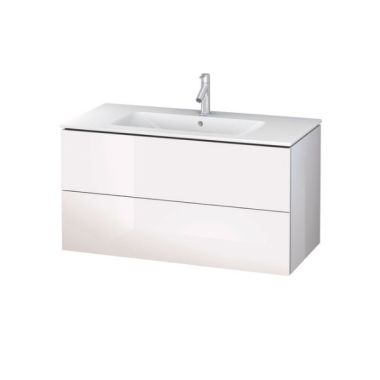 Click here to see  LC624202222 Duravit L‑Cube 2‑Drawer Wall‑Mounted Vanity Unit for ME, Modern Bathroom Storage – LC624202222 