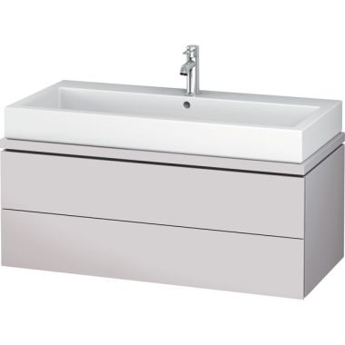 Click here to see Duravit LC682308787 Duravit LC682308787 L-Cube 2-Drawers Bathroom Vanity, White Lilac Satin Matte Lacquer