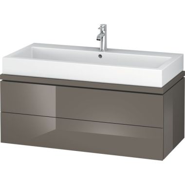 Click here to see Duravit LC682308989 Duravit LC682308989 L-Cube 2-Drawers Bathroom Vanity, Flannel Grey High Gloss Lacquer
