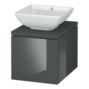 Click here to see Duravit LC682503838 Duravit LC682503838 L-Cube 1-Drawer Bathroom Vanity, Dolomiti Grey High Gloss Lacquer