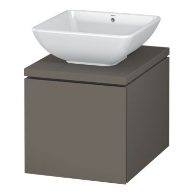 Click here to see Duravit LC682509090 Duravit LC682509090 L-Cube 1-Drawer Bathroom Vanity, Flannel Grey Satin Matte Lacquer
