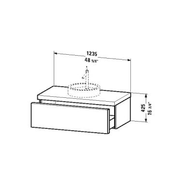 Click here to see Duravit S19528L4040 Duravit S19528L4040 Starck 48 5/8