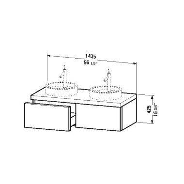 Click here to see Duravit S19529B4040 Duravit S19529B4040 Starck 56 1/2