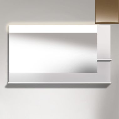 Click here to see Duravit VE732406161 Duravit VE732406161 Vero Rectangular Frameless Mirror, Olive Brown High Gloss Lacquer