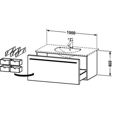 Click here to see Duravit XL606302222 Duravit XL606302222 X-Large 39 3/8