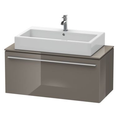Click here to see Duravit XL650208989 Duravit XL650208989 X-Large Single Bathroom Vanity, Flannel Grey High Gloss Lacquer