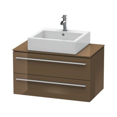 Click here to see Duravit XL651106161 Duravit XL651106161 X-Large Single Bathroom Vanity with Two Drawers for Console - Olive Brown High Gloss Lacquer