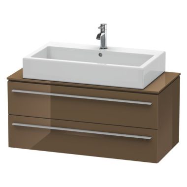 Click here to see Duravit XL651206161 Duravit XL651206161 X-Large Wall Mount Single Bathroom Vanity with Two Drawers for Console - Olive Brown High Gloss Lacquer