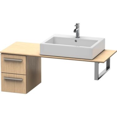 Click here to see Duravit XL652101212 Duravit XL652101212 X-Large Wall Mount Single Bathroom Vanity with Two Drawers for Console - Brushed Oak (Real Wood Veneer)