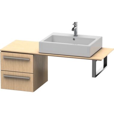 Click here to see Duravit XL652201212 Duravit XL652201212 X-Large Wall Mount Single Bathroom Vanity with Two Drawers for Console - Brushed Oak (Real Wood Veneer)