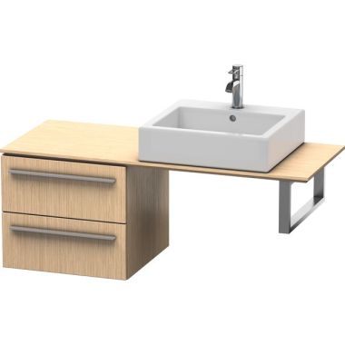 Click here to see Duravit XL652301212 Duravit XL652301212 X-Large Wall Mount Single Bathroom Vanity with Two Drawers for Console - Brushed Oak (Real Wood Veneer)