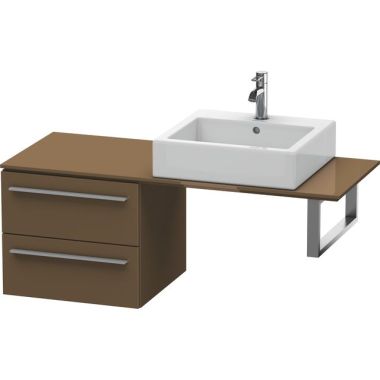Click here to see Duravit XL652306161 Duravit XL652306161 X-Large Wall Mount Single Bathroom Vanity with Two Drawers for Console - Olive Brown High Gloss Lacquer