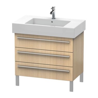 Click here to see Duravit XL655307171 Duravit XL655307171 X-Large Floor Standing Single Bathroom Vanity with Three Drawers - Mediterranean Oak (Real Wood Veneer)