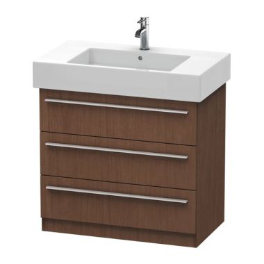 Click here to see Duravit XL657301313 Duravit XL657301313 X-Large 3-Drawer Single Bathroom Vanity, American Walnut