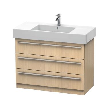 Click here to see Duravit XL657407171 Duravit XL657407171 X-Large Floor Standing Single Bathroom Vanity with Three Drawers - Mediterranean Oak (Real Wood Veneer)