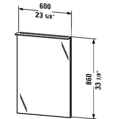 Click here to see Duravit XL729201212 Duravit XL729201212 X-Large 23 5/8