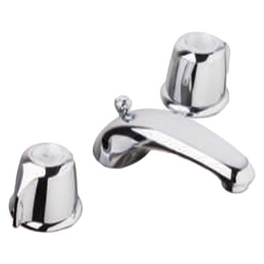 Click here to see Gerber G004307161 Gerber Classics Two Handle-Widespread Chrome Bathroom Faucet with Metal Pop-up, Flexible Connectors, 1.5 GPM, WaterSense, Three-Holes - 43-071-61