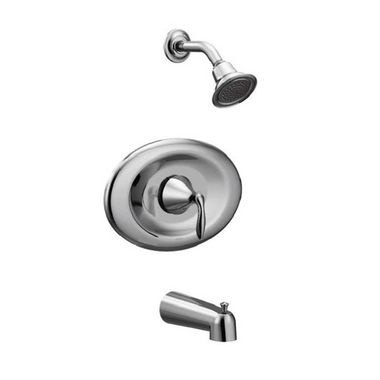 Click here to see Moen T2137EP Moen Eva Posi-Temp Tub/Shower Faucet, 1.75 GPM, 1-Function, Single Lever Handle, M-PACT, Eco-Performance, Chrome - T2137EP
