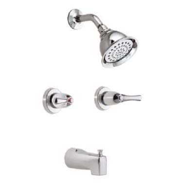 Click here to see Moen 82402EP Moen Adler Standard Tub/Shower Faucet, 2.5 GPM, 1-Function, Single Lever Handle, Dual Control, Lever Handles, Chrome - 82402 