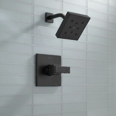 Click here to see  T14267-BL Delta Ara Monitor 14 Series Single-Handle H2Okinetic Shower Trim, 1.75 GPM, Matte Black - T14267-BL