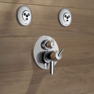 Click here to see  T27859 Delta Contemporary Monitor 17 Series Valve Trim w/ 3-Function Diverter, Lever Handles, Chrome - T27859