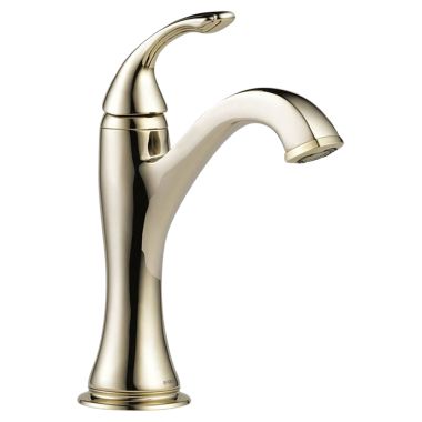 Click here to see Brizo 65085LF-PN-ECO Brizo Charlotte Single-Handle Deck-Mount Brilliance Polished Nickel Bathroom Faucet, 1.2 GPM, Single-Hole, Less Drain - 65085LF-PN-ECO