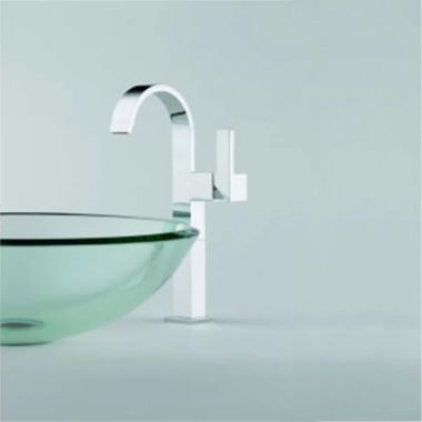 Click here to see Brizo 65480LF-PC-ECO Brizo Siderna Single-Handle Polished Chrome Vessel Bathroom Faucet with Ceramic Cartridge, Single-Hole, 1.2 GPM, Less Drain - 65480LF-PC-ECO