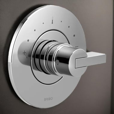 Click here to see Brizo T66T035-PCLHP Brizo Litze Sensori Single-Handle Thermostatic Valve Trim, Less Handle, Polished Chrome - T66T035-PCLHP 