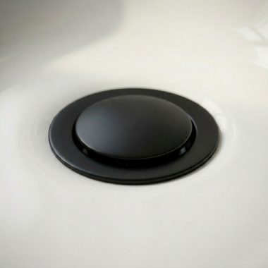 Click here to see  RP81628BL Brizo Push Button Pop-Up with Overflow, Matte Black - RP81628BL