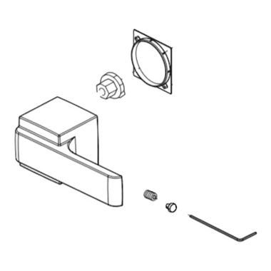 Click here to see Delta RP75462BL Delta Ara Matte Black Lever Handle Assembly for T3567LF-WL and T3568LF-WL Two-Handle Wall-Mount Bathroom Faucets - RP75462BL