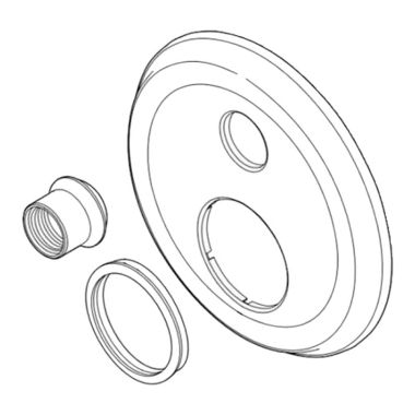 Click here to see Delta RP84926 Delta RP84926 Chrome Integrated Diverter Escutcheon Assembly