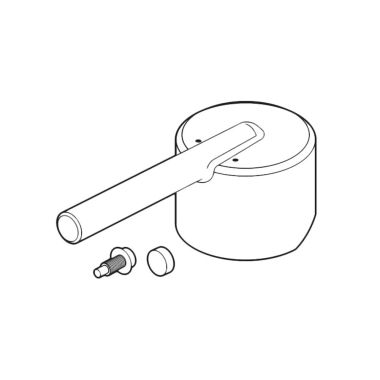 Click here to see Delta RP72996BL Delta Trinsic Matte Black Lever Handle Kit for 559LF Single-Handle Bathroom Faucet - RP72996BL