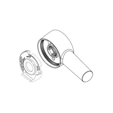 Click here to see Delta RP73377BL Delta Trinsic Matte Black Volume Control Handle for Monitor 17 Series T17459 Tub and Shower Trim, ADA-Compliant - RP73377BL