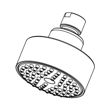 Click here to see Peerless RP84085 Peerless One-Function Wall Mount Round Shower Head with Touch-Clean, 1.5 GPM, 80 PSI, WaterSense, Chrome - RP84085