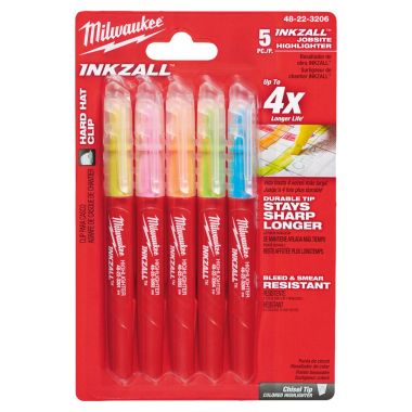 Click here to see Milwaukee 48-22-3206 Milwaukee  48-22-3206 INKZALL 5pk Color Highlighter
