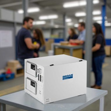 Click here to see Broan B6LCDHRN Broan-NuTone Light Commercial Energy Recovery Ventilator (ERV), 690 CFM, Side Ports - B6LCDHRN