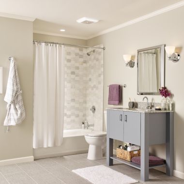 Click here to see Broan 791LEDM Broan-NuTone Flex Series Ventilation Fan with Soft Surround LED Lighting Technology, 110 CFM, 1.5 Sones, Energy Certified - 791LEDM