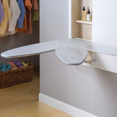 Click here to see Broan ICUDWHX Broan-NuTone Built-In Ironing Center with White Raised Panel Door and Hinges - ICUDWHX