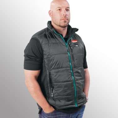 Click here to see Makita DCV200ZXL Makita XL 18V LXT Lithium-Ion Cordless XL Black Heated Vest - DCV200ZXL