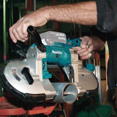 Click here to see Makita XBP02Z Makita 18V LXT Lithium-Ion Cordless Portable Band Saw, with Variable Speed and LED Light, Tool Only - XBP02Z