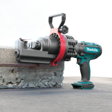 Click here to see Makita XCS01Z Makita 18V LXT Lithium-Ion Cordless Rebar Cutter with 360-degree Cutting Head Rotation and Cutting Speed of 6.5 Seconds, Tool Only - XCS01Z