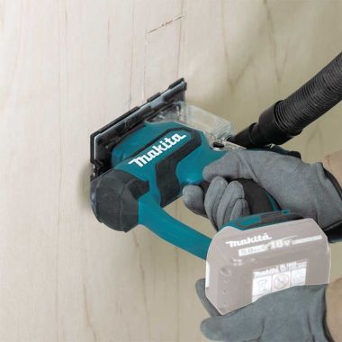 Click here to see Makita XDS01Z Makita 18V LXT Lithium-Ion Cordless Cut-Out Saw with 1/4in Stroke,  0-6000 SPM, with Dual LED Lights, Tool Only - XDS01Z