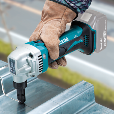 Click here to see Makita XNJ01Z Makita 18V LXT Lithium-Ion Cordless 16 Gauge Nibbler, 1-3/4