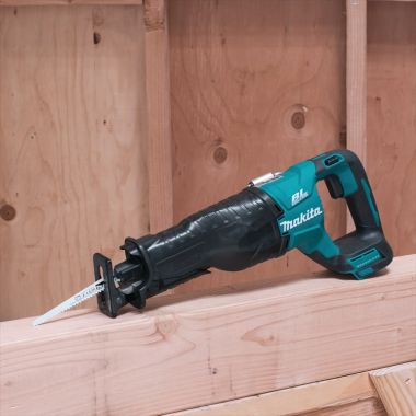 Click here to see Makita XRJ05Z Makita 18V LXT Lithium-Ion Brushless Cordless Reciprocating Saw w/ Variable Speed Trigger, Rubberized Soft Grip (Tool Only) - XRJ05Z