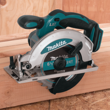 Click here to see Makita XSS01Z Makita 18V Lithium-Ion Cordless Circular Saw with Electric Brake and LED Light, 6-1/2