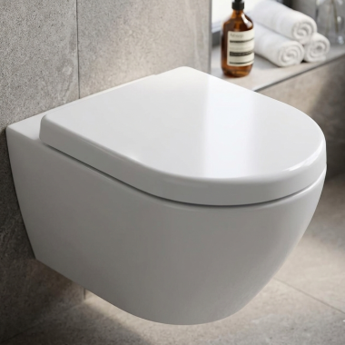 Click here to see Toto SS117#01 TOTO SoftClose D-Shaped Front Toilet Seat, Cotton White - SS117#01