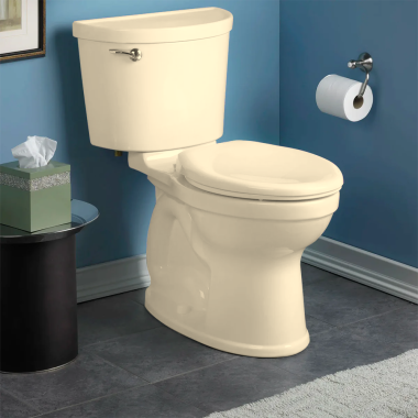Click here to see American Standard 211CA.004.021 American Standard Champion PRO Elongated Two-Piece Toilet w/ Left-Hand Trip Lever, 1.6 GPF, Bone - 211CA.004.021